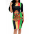 Cartoon Avatar Half Sleeve Midi Dress #Printed #Round Neck #Half Sleeve #Cartoon